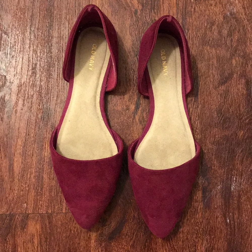 Brand New Burgundy D’Orsay Flats